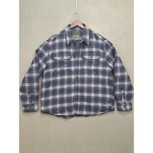 Jachs New York Blue Premium Outdoor Purveyors Wool Blend Flannel Jacket Mens 2XL
